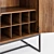 Modern Wood and Metal Walnut Cabinet 3D model small image 2