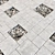 Square Stone Pebble Paving 3D model small image 3