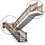 Classic Stairs 02: Elegant Wood and Iron Design 3D model small image 2
