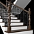 Classic Stairs 02: Elegant Wood and Iron Design 3D model small image 3