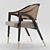 Mid-Century A-Frame Chair by Wormley 3D model small image 1