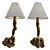 Elegant Fungi Sconce - A Golden Glow 3D model small image 1