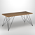 Vintage Wooden Table-1800mm 3D model small image 1