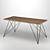 Vintage Wooden Table-1800mm 3D model small image 2