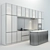 Stylish Modern Kitchen Set 3D model small image 3