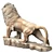 Roaring Lion Statue - Majestic Home Decor 3D model small image 2