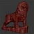 Roaring Lion Statue - Majestic Home Decor 3D model small image 4