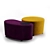 Dumbo Velvet Chrome Pouf 3D model small image 9