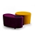Dumbo Velvet Chrome Pouf 3D model small image 10