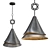 Elegant Hanausububi Pendant Light 3D model small image 1