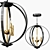 Elegant Euclid Pendant Chandelier 3D model small image 1