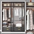 Stylish Bedroom Wardrobe: 2800x600x2400 3D model small image 1