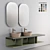 Ceramica Cielo Multiplo Vanity Set 3D model small image 1