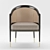 Elegant Grasse Chair, Exquisite Craftsmanship 3D model small image 2