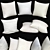 Elegant Sofa Decor Pillows 3D model small image 1