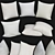 Elegant Sofa Decor Pillows 3D model small image 2