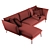 Hugo Corner Sofa: Comfort and Style 3D model small image 5