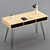 Modern Writing Desk with 3 Drawers 3D model small image 1