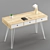 Modern Writing Desk with 3 Drawers 3D model small image 2