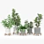 Bungalow Planter Set: Versatile and Stylish 3D model small image 2