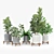 Bungalow Planter Set: Versatile and Stylish 3D model small image 3