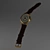 Elegant Golden Classic Wristwatch by Royal London 3D model small image 3