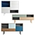 Contemporary Coloured Storage: Kuri Sideboard 3D model small image 1