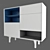 Contemporary Coloured Storage: Kuri Sideboard 3D model small image 2