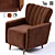 Elegant Single Seater Sofa 3D model small image 6