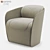 Luxury Bentley Rugby Armchair 3D model small image 1