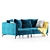 Modern Microfaset GTR Velvet Sofa 3D model small image 3