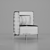 Elegant Minotti Tape Armchair 3D model small image 2