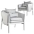Sleek Comfort Seating 3D model small image 2