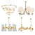 Modern Glass Chandelier Collection 3D model small image 1