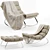 Monet Armchair: Elegant and Comfortable 3D model small image 1