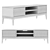 Dantone Home Austin TV Stand with 2 Drawers 3D model small image 2