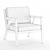 Modern Truss Chair in Caledon Dahlia 3D model small image 2