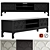 Dantone Home Austin TV Stand with 2 Drawers 3D model small image 1