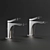 Gessi Rilievo Chrome Faucets 3D model small image 2