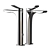 GESSI RILIEVO Chrome Vanity Faucet 3D model small image 4