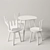 Cute Animal Children's Chairs and Table 3D model small image 8