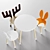 Cute Animal Children's Chairs and Table 3D model small image 11