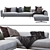 Campiello Flexform Sofa: Modern Comfort 3D model small image 2