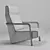  Elegant Vast 1 Armchair: Perfect Comfort 3D model small image 5