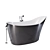 Elegant Freestanding Bath Set 3D model small image 1