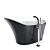 Elegant Freestanding Bath Set 3D model small image 3