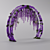 Elegant Floral Wedding Arch 3D model small image 3