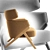Scandinavian Elegance: Cordial Armchair 3D model small image 2