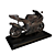 Iron Motorbike Decor: Vintage Motorcycle Ornament 3D model small image 2