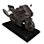 Iron Motorbike Decor: Vintage Motorcycle Ornament 3D model small image 3